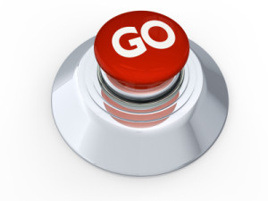 Red button labeled with the word GO.